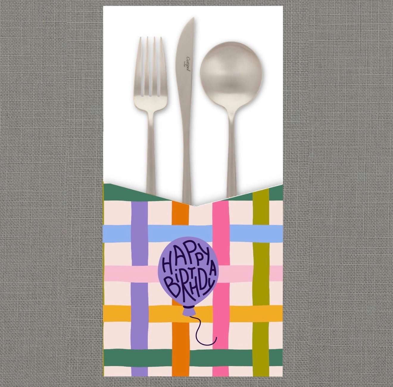 Happy Birthday Cutlery Pouch