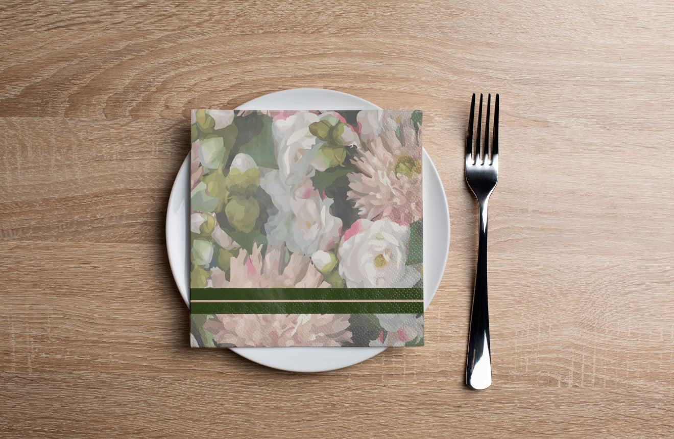 Dahlia Cocktail Napkin