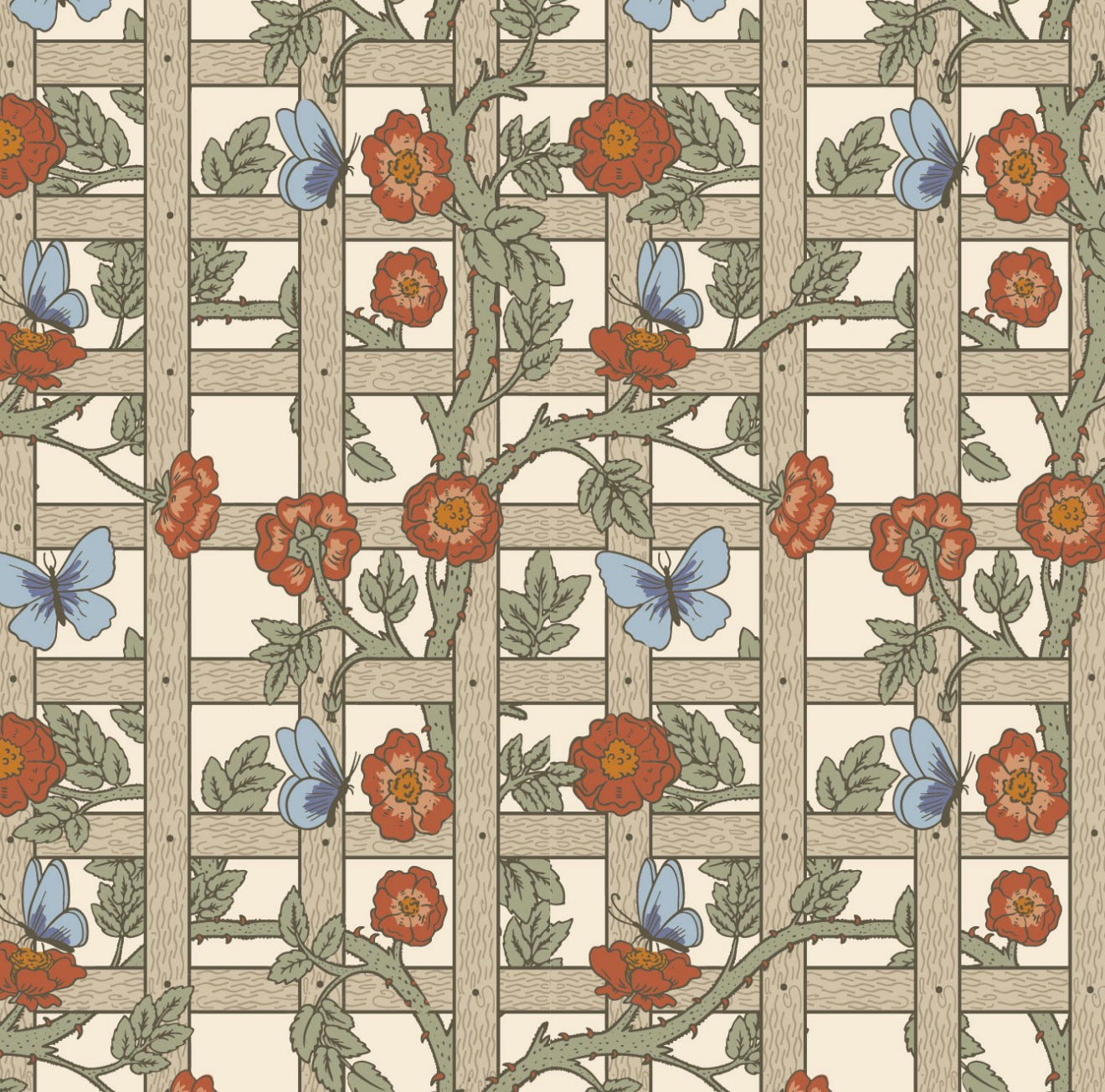 Climbing Garden Cocktail Napkin