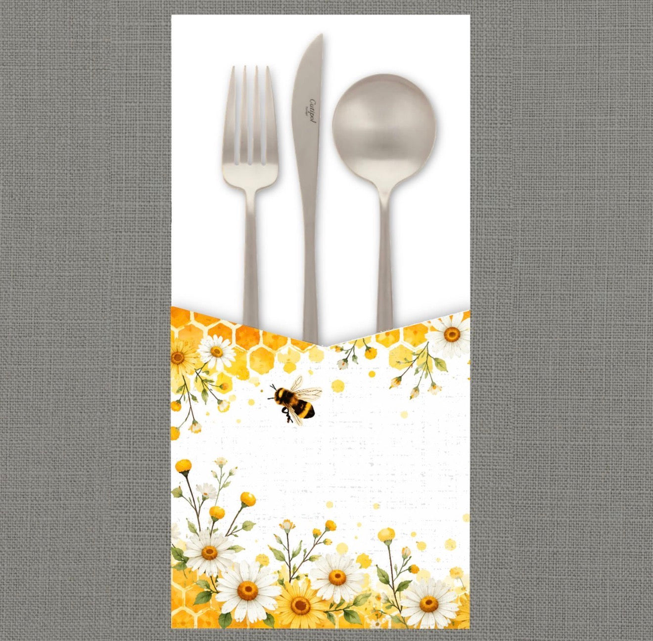 Chamomile Honeycomb Cutlery Pouch