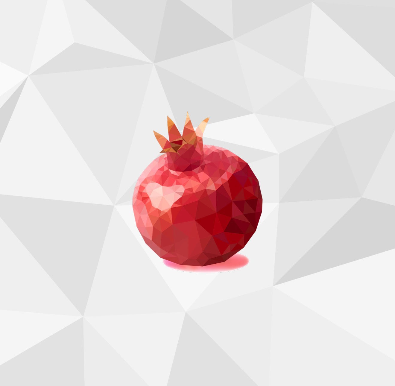 Pixelated Pomegranate Cocktail Napkin