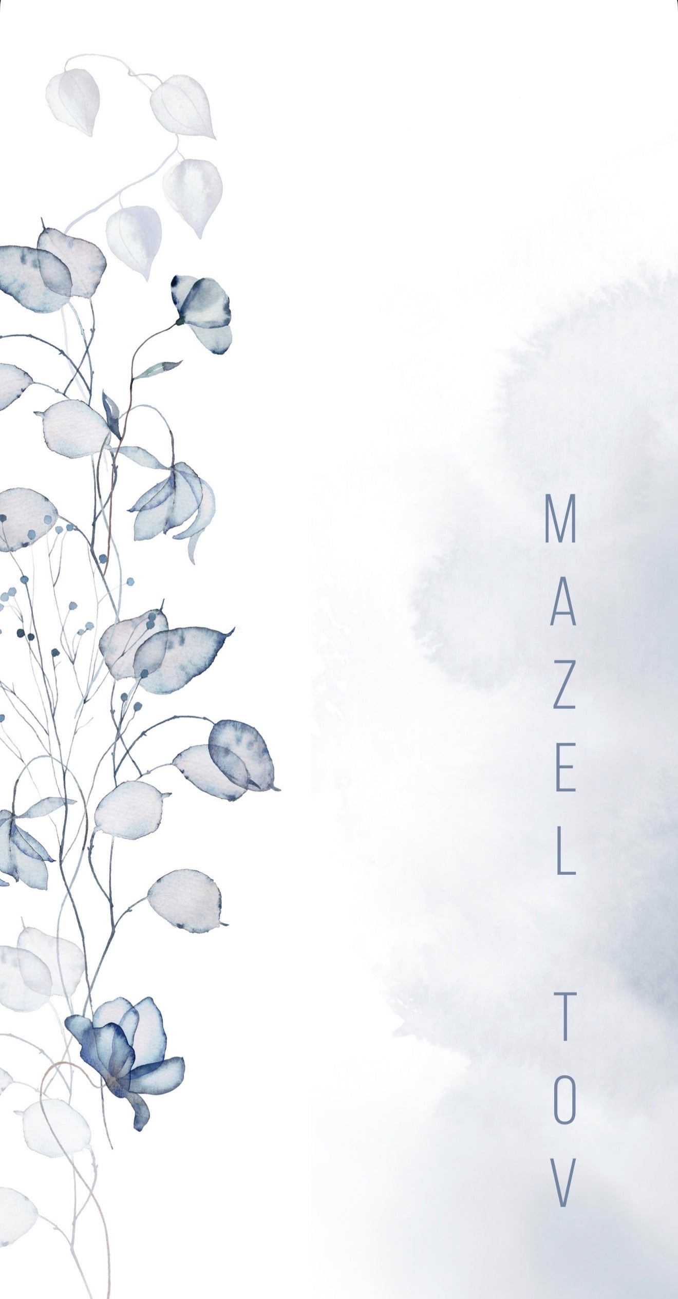 Mazel Tov Fog - Printed Guest Towel