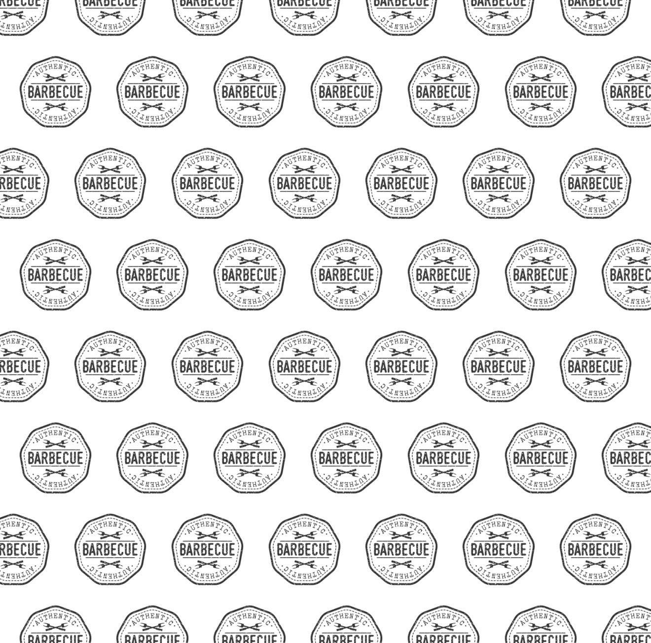 BBQ Stamp Cocktail Napkin