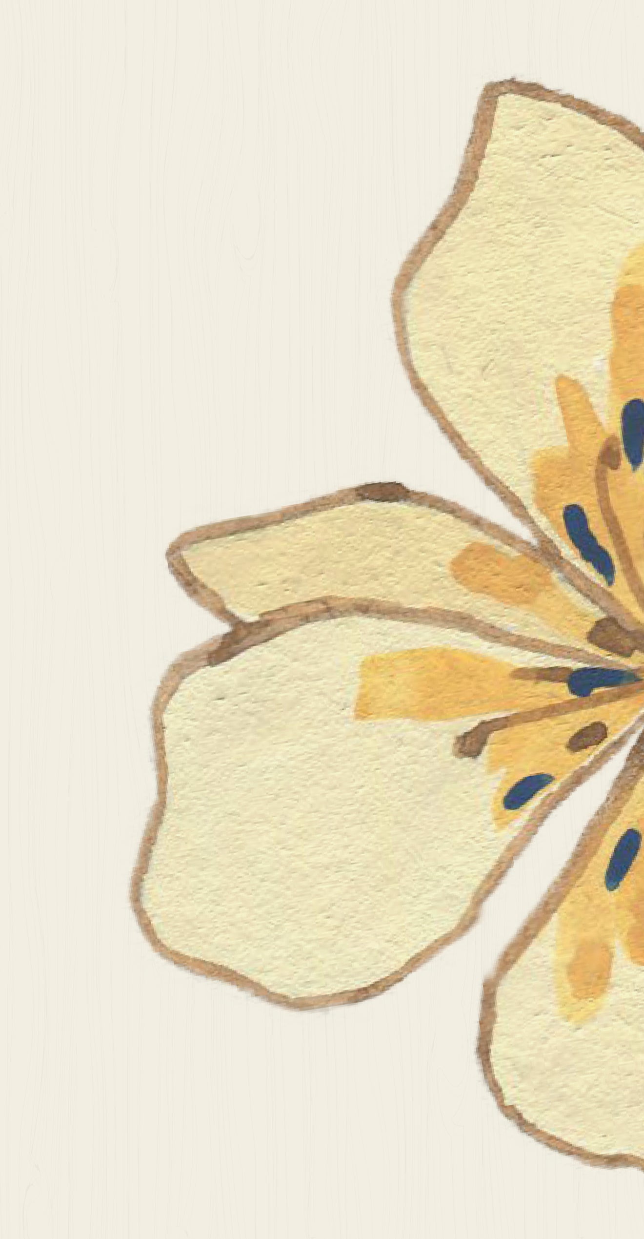 Paper Mache Flowers - Printed Guest Towel