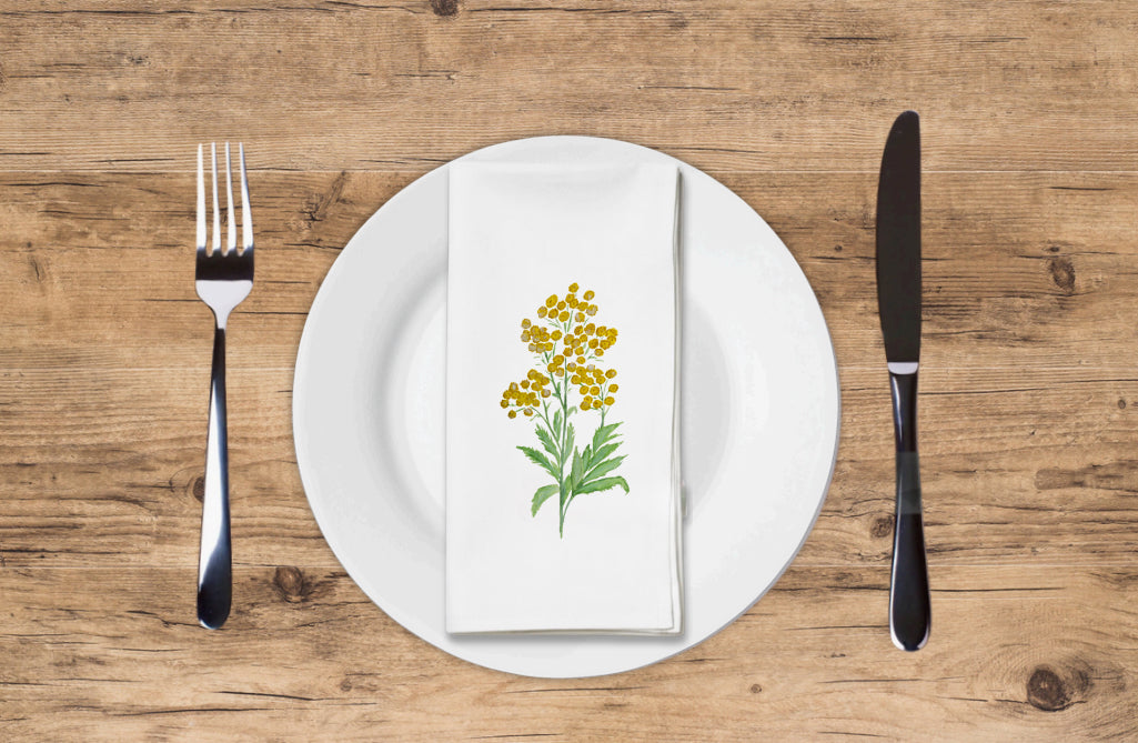 Golden Buds - Printed Guest Towel
