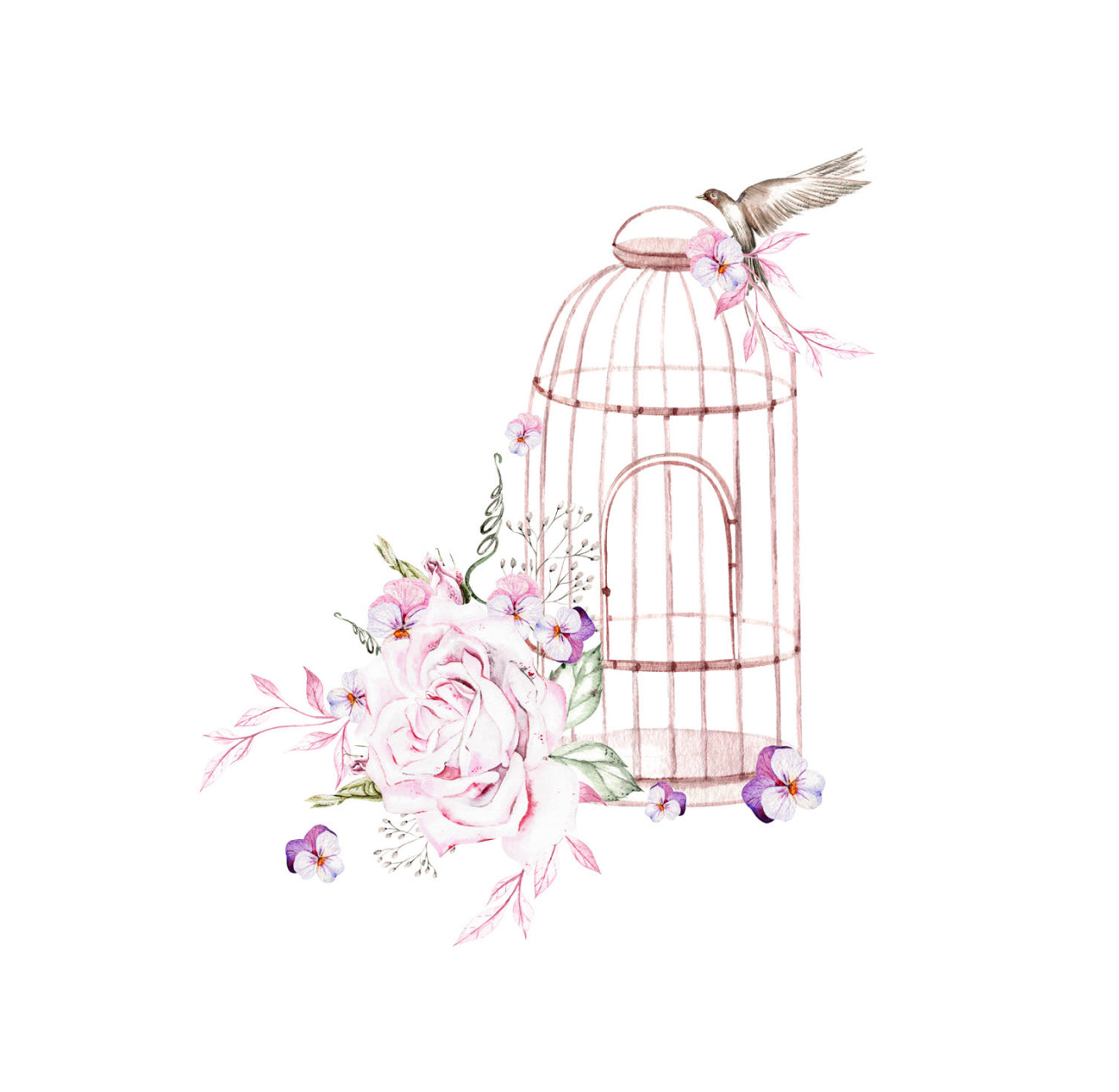 Birdcage Cocktail Napkin