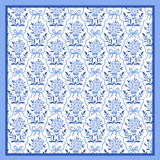 Cornflower Damask - Charger - (SQUARE)