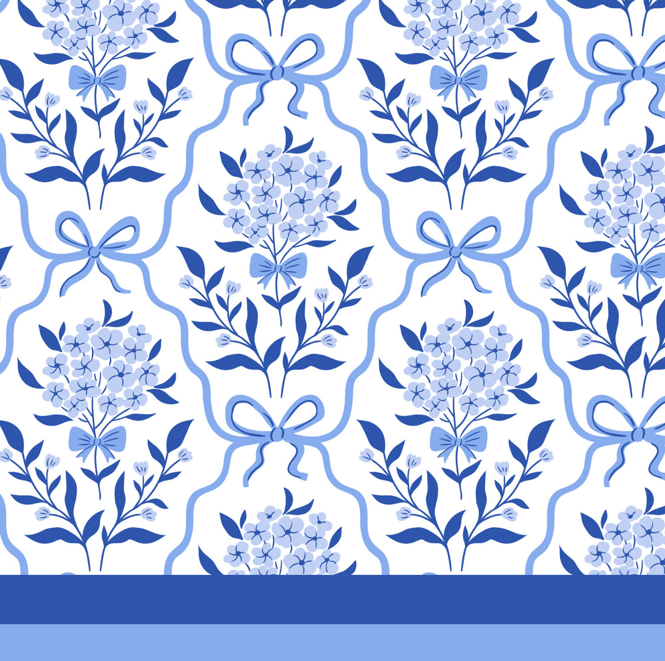 Cornflower Damask Cocktail Napkin