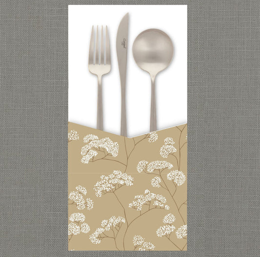 Golden Hour Baby's Breath Cutlery Pouch