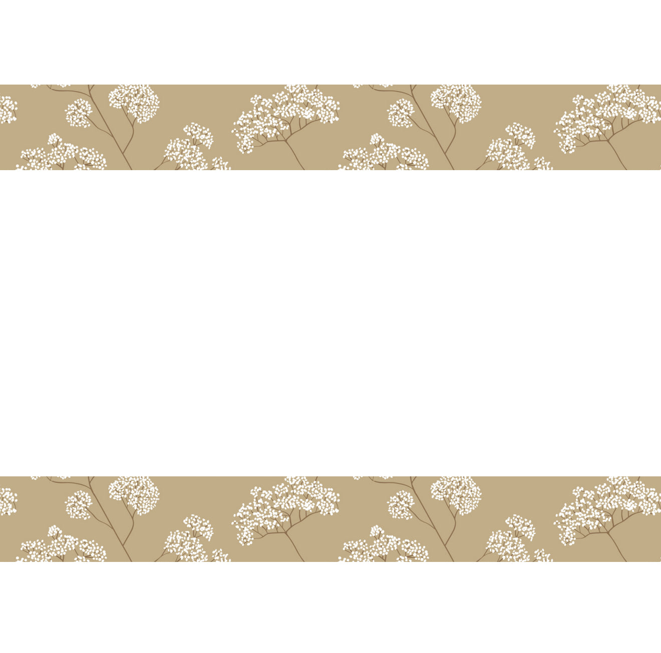 Golden Hour Baby's Breath Cocktail Napkin