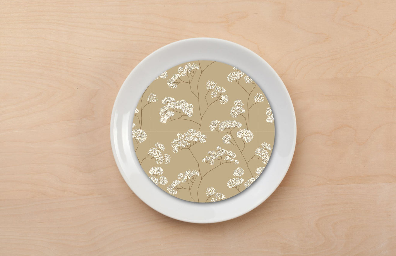 Golden Hour Baby's Breath Plate Accent