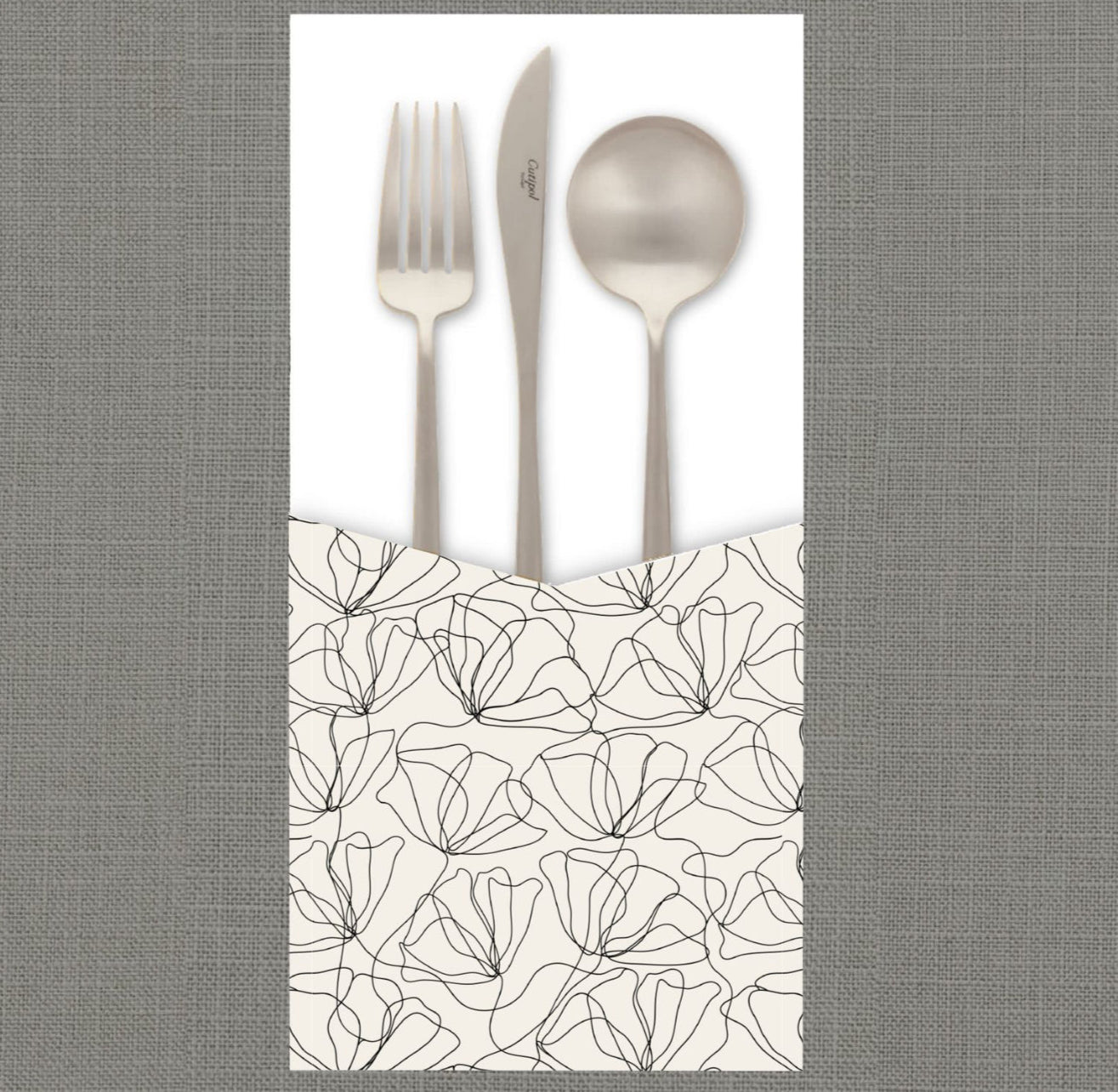 Seamless Poppies Cutlery Pouch