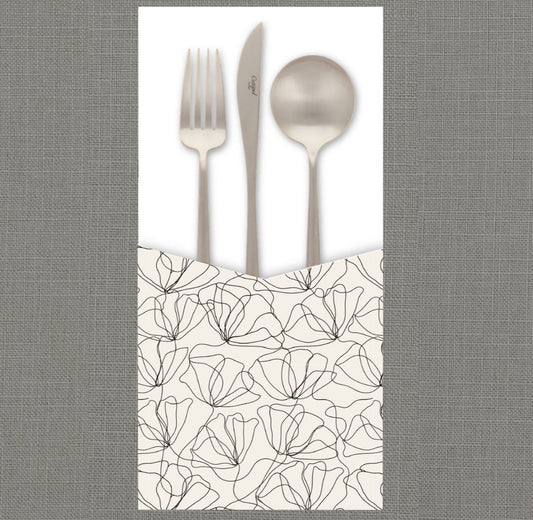 Seamless Poppies Cutlery Pouch