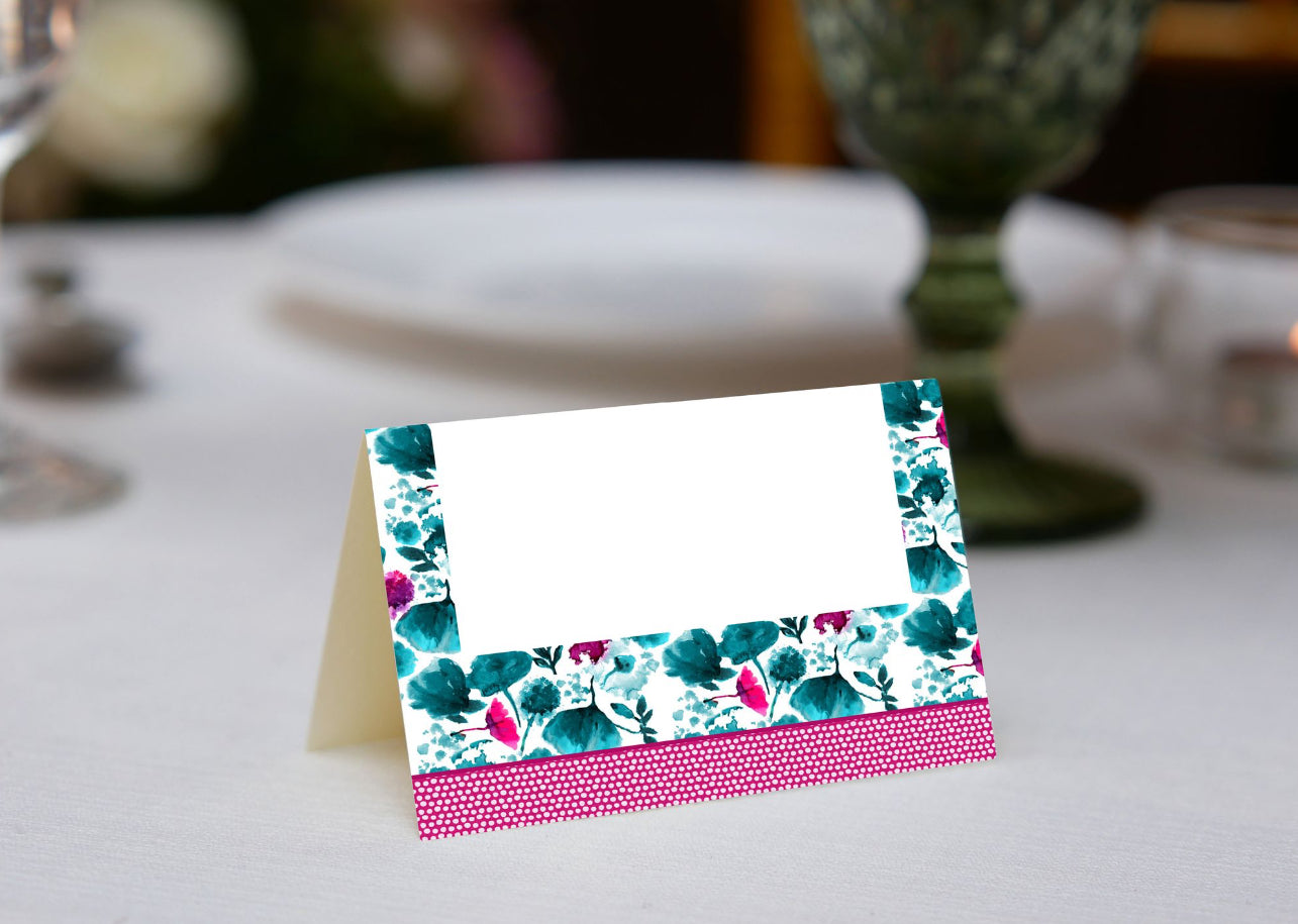 Poppy Pattern II Place Cards