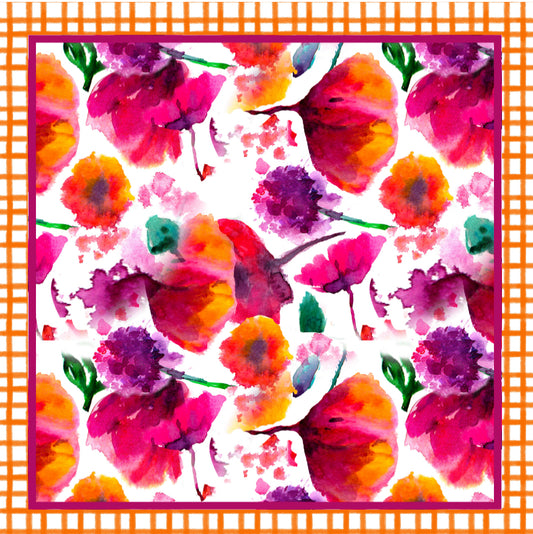 Poppy Pattern I  - Charger - (SQUARE)
