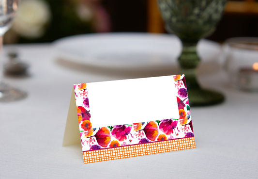 Poppy Pattern I Place Cards