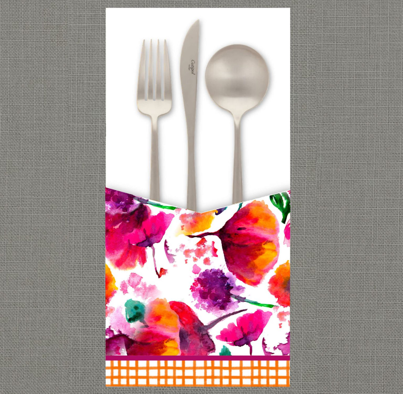 Poppy Pattern I Cutlery Pouch