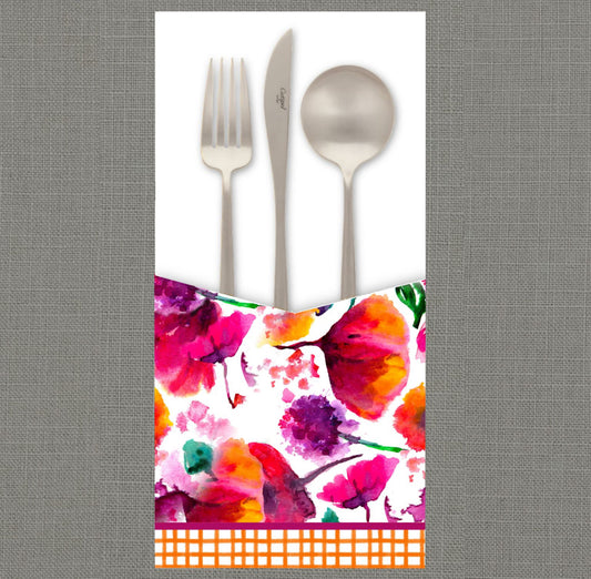 Poppy Pattern I Cutlery Pouch