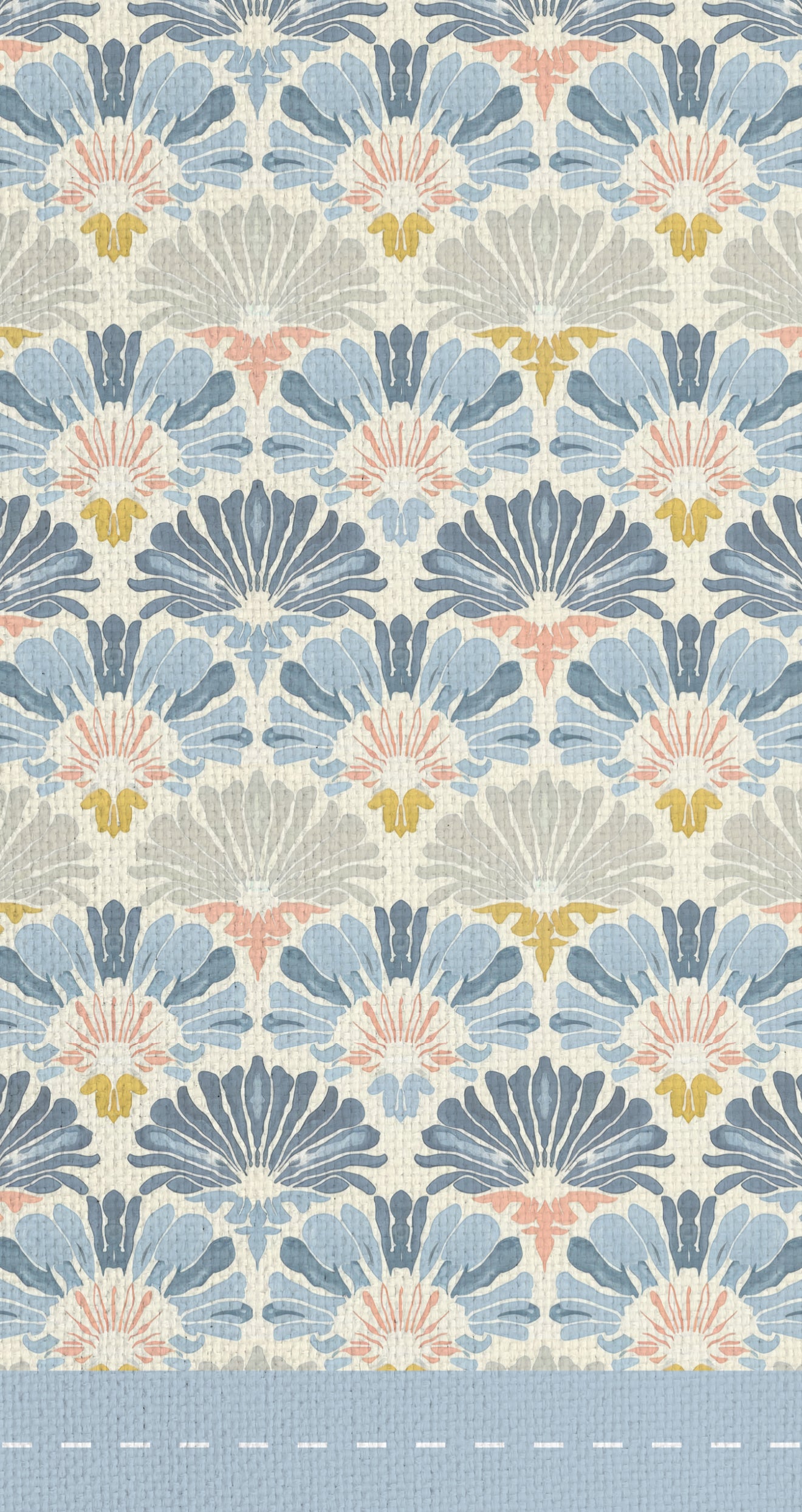 Pastel Sea Flowers - Printed Guest Towel