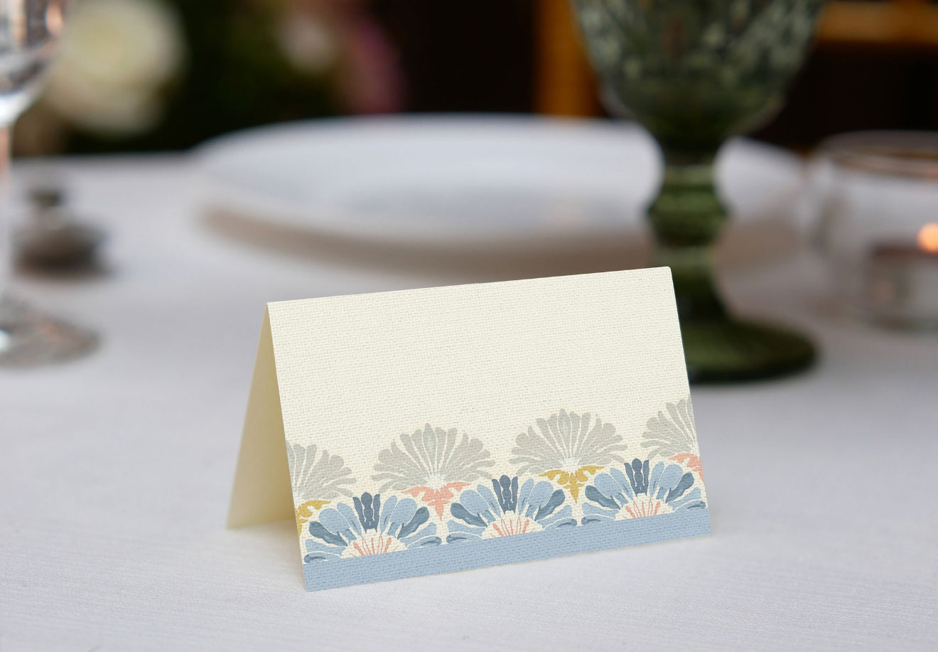Pastel Sea Flowers Place Cards