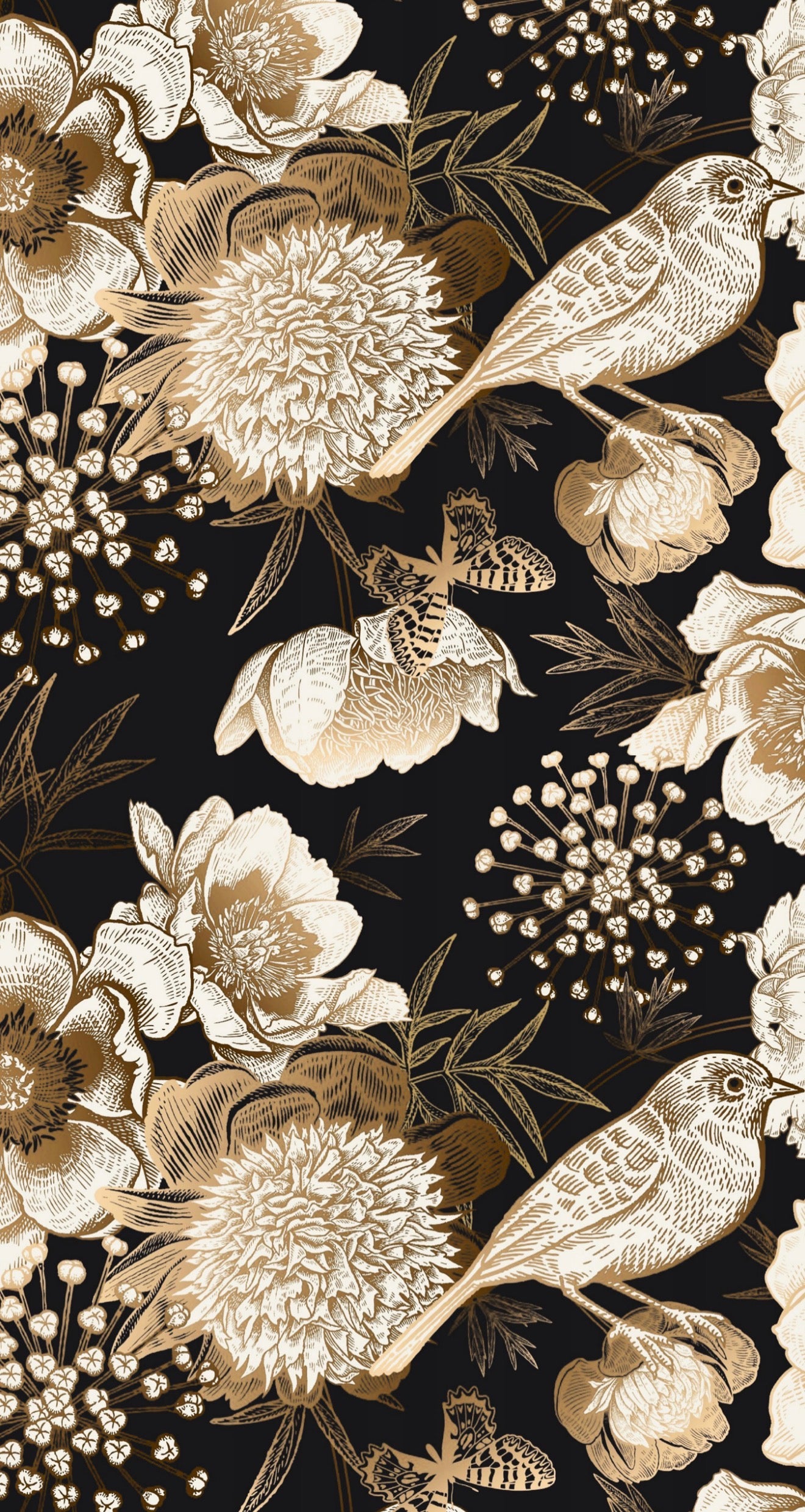Vintage Gilded Foliage - Printed Guest Towel
