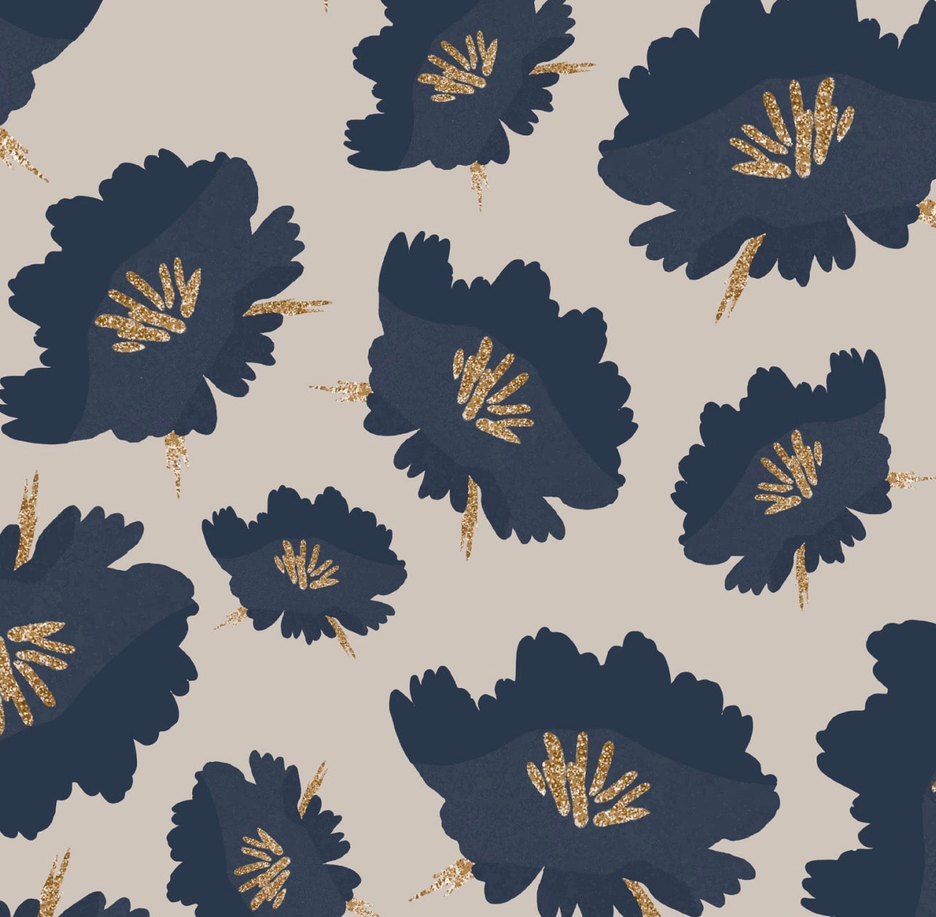 Ellington Navy Cocktail Napkin