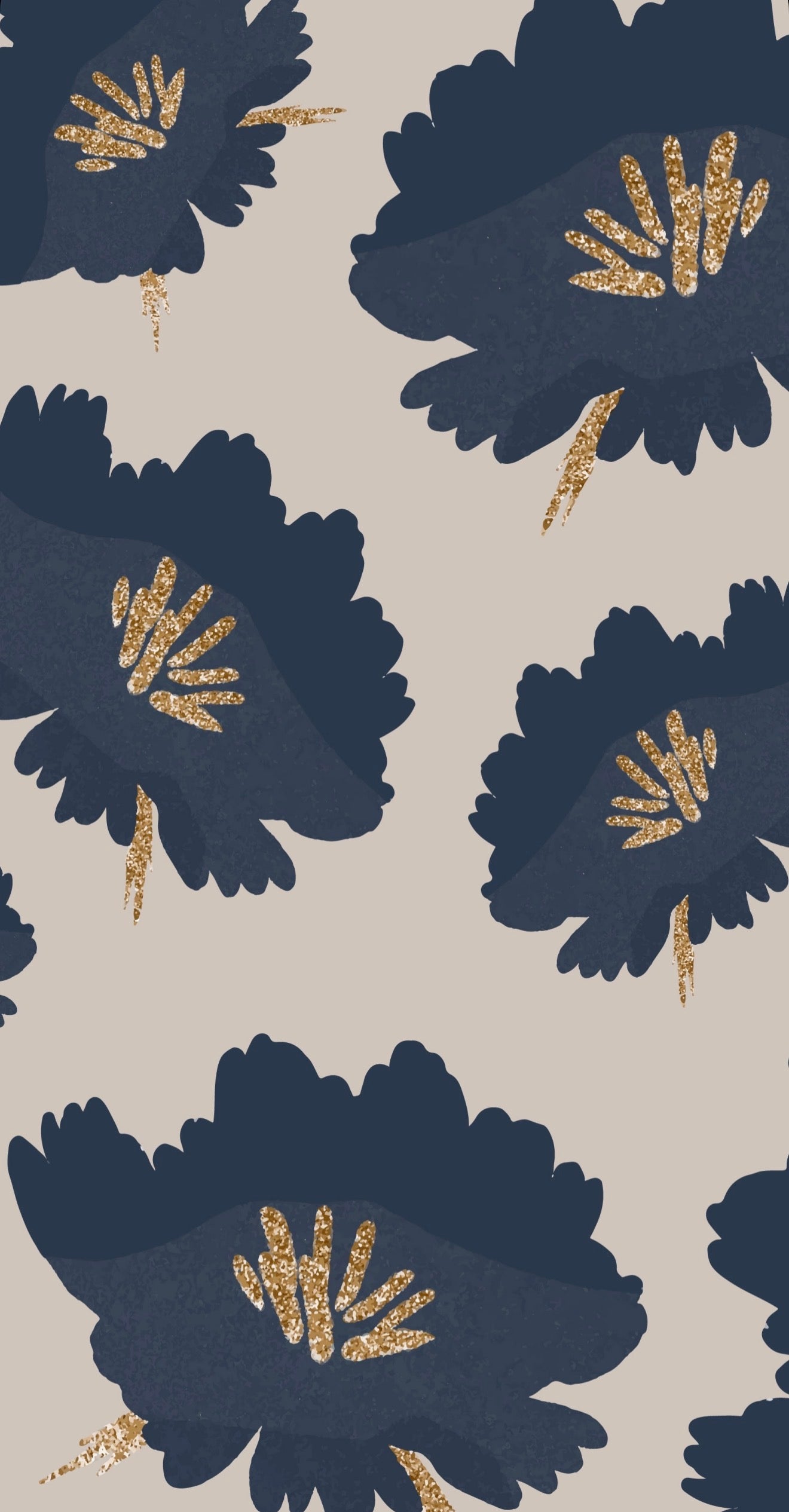Ellington Navy - Printed Guest Towel