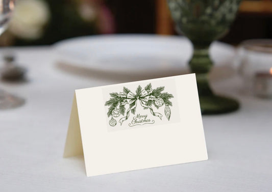 Christmas Banner Place Cards