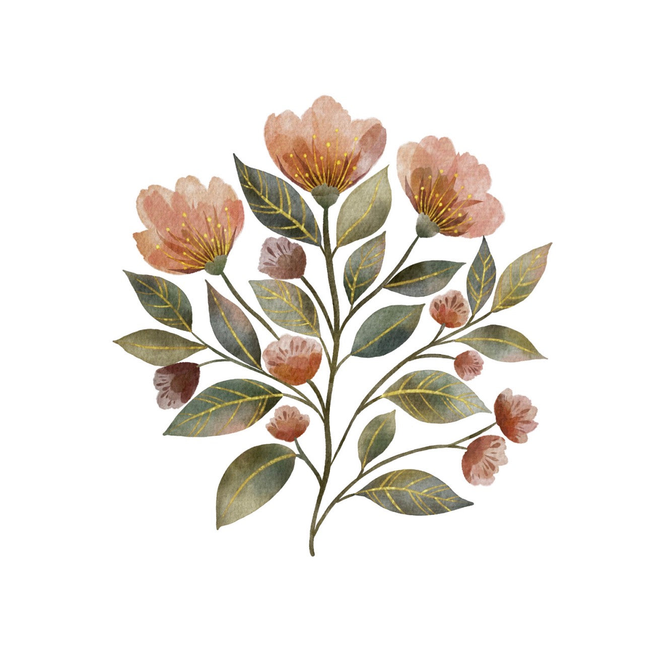 Jardin Branch Cocktail Napkin