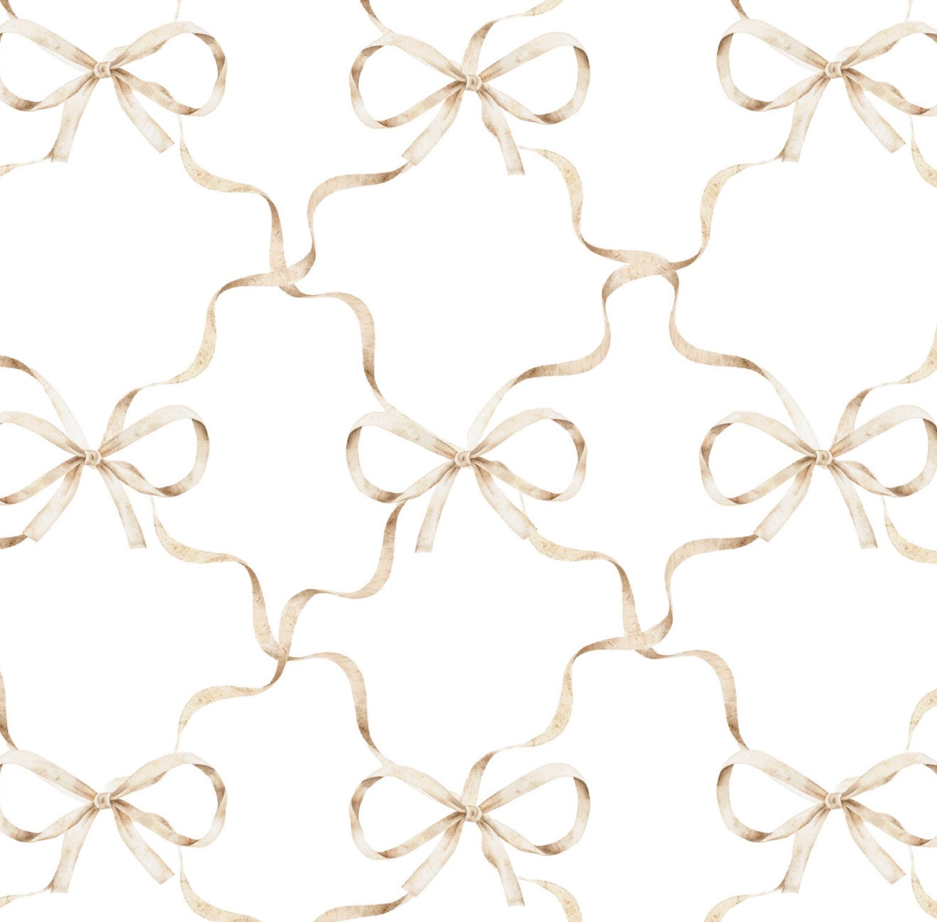 Delicate Bows Cocktail Napkin