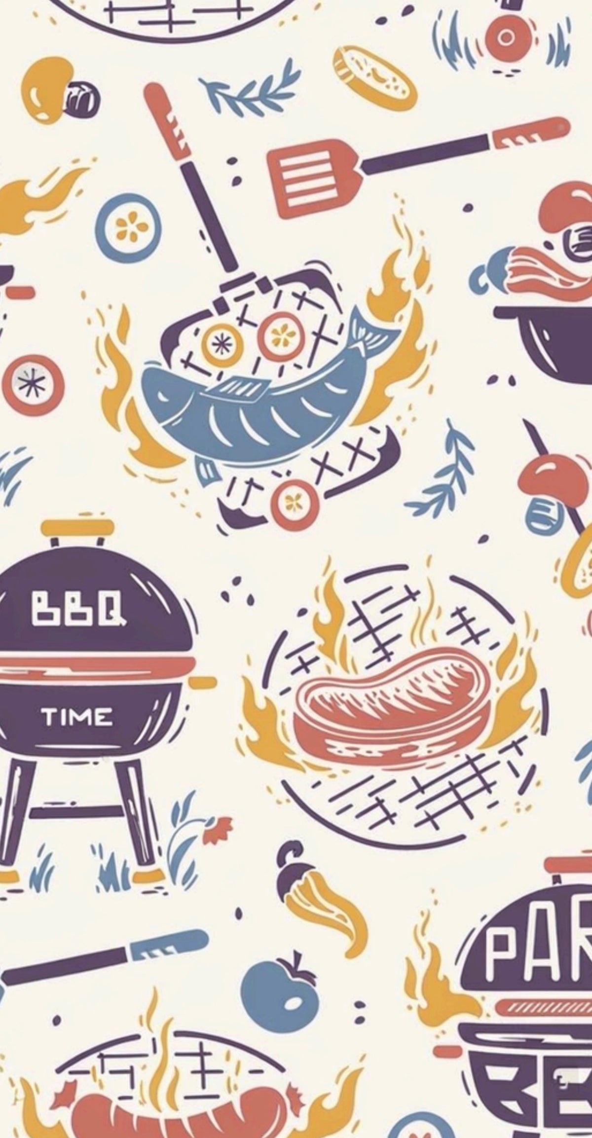 BBQ Blast Multi - Printed Guest Towel