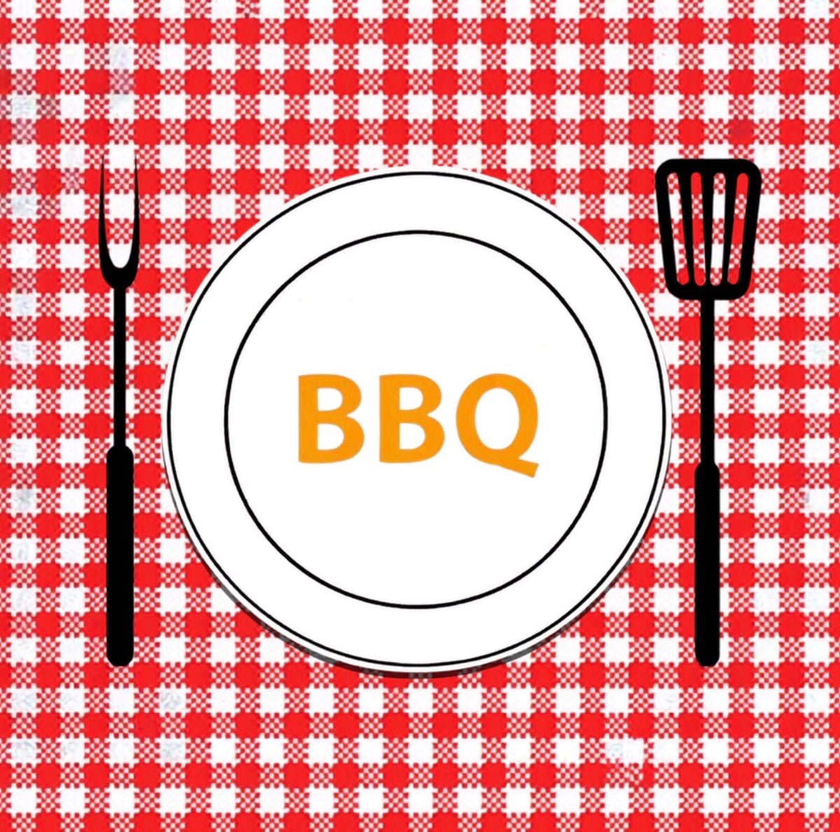BBQ Plate Cocktail Napkin
