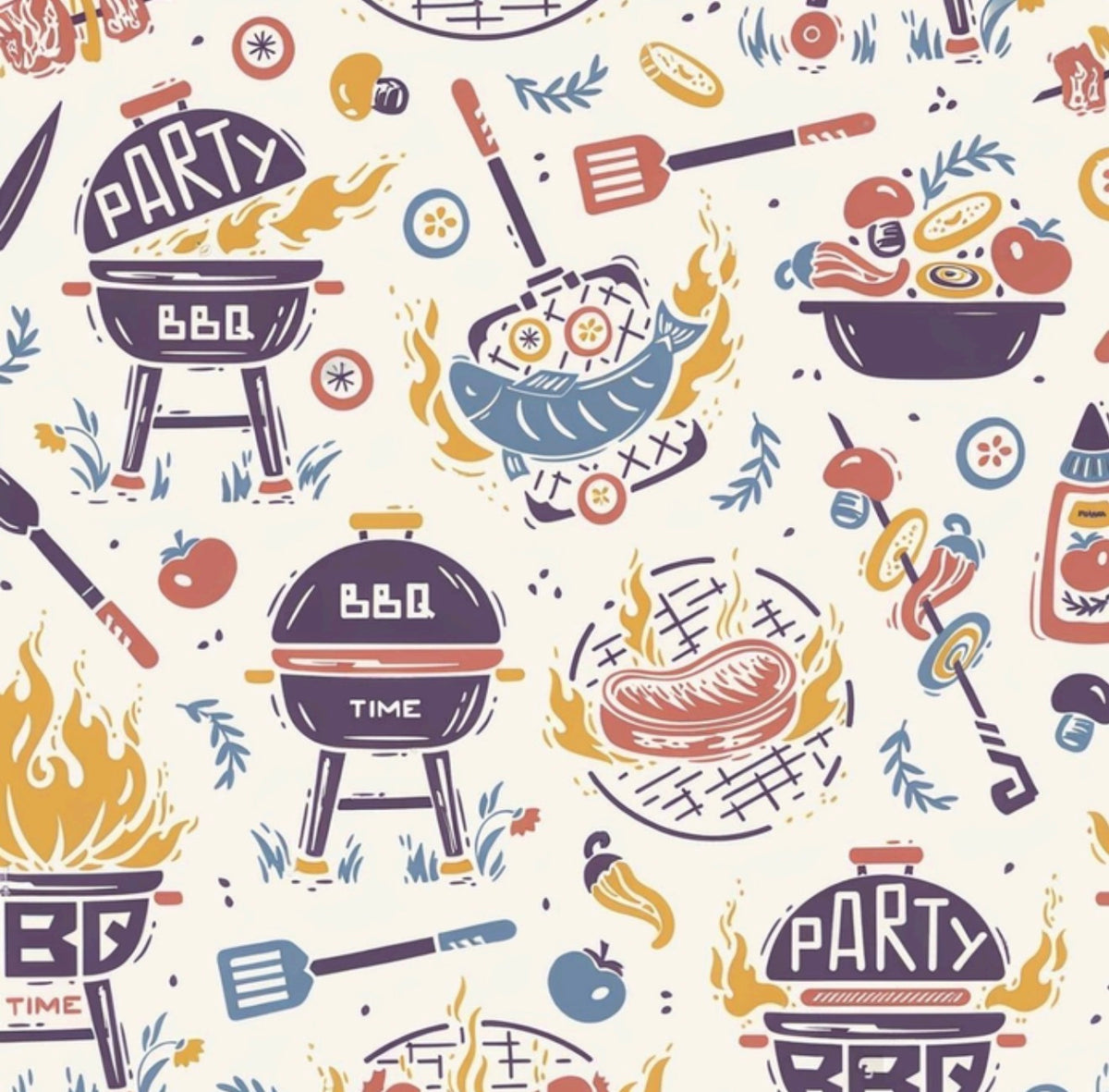 BBQ Blast Multi Cocktail Napkin