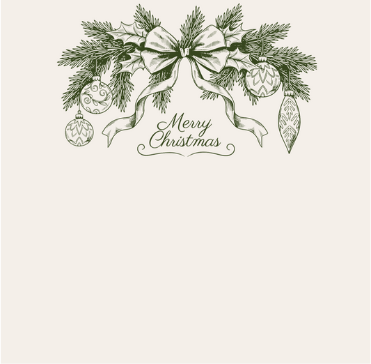 Christmas Banner - Charger - (SQUARE)