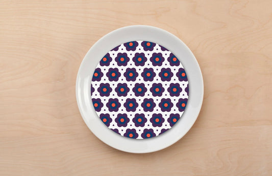 Chanukah Groove Hebrew Plate Accent