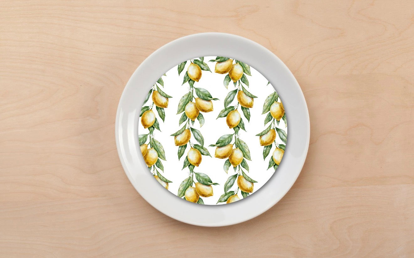 Citrus Branch Plate Accent