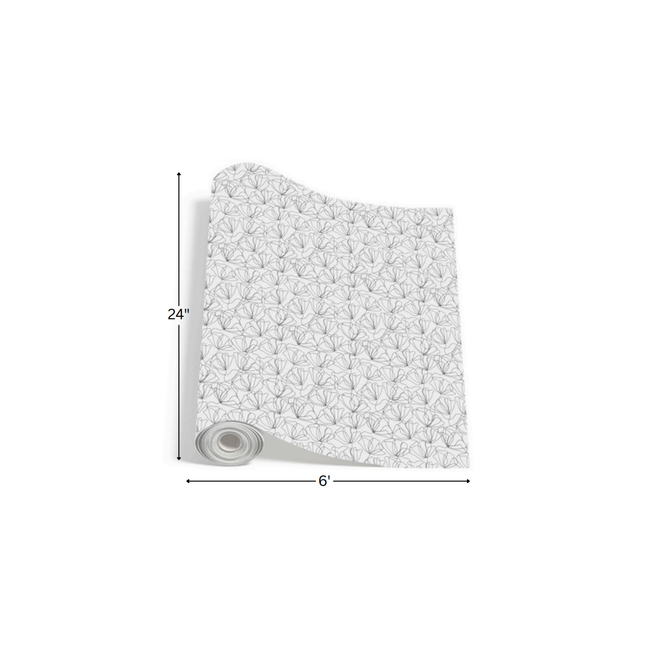 Seamless Poppies - Printed Wrapping Paper