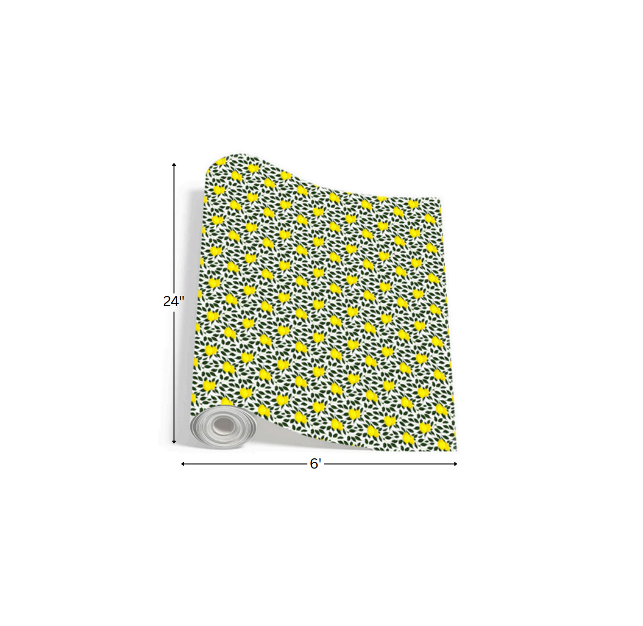 Lemon Leaves - Printed Wrapping Paper
