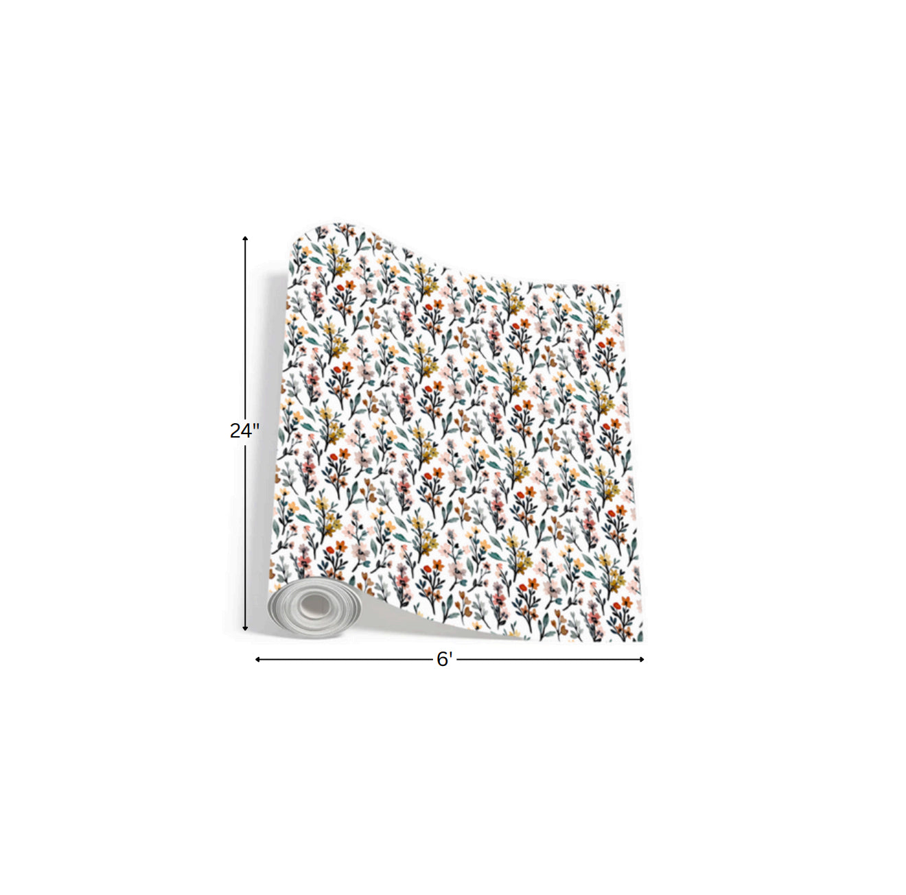 Multicolor Floral - Printed Wrapping Paper
