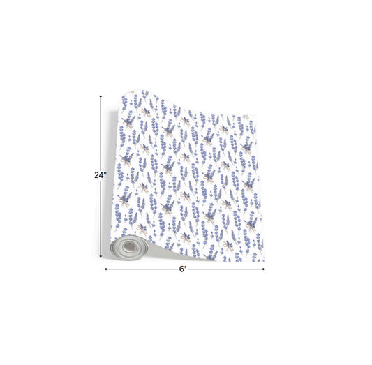 Lavender Linen - Printed Wrapping Paper