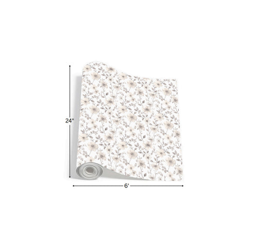 Watercolor Fall Flowers - Printed Wrapping Paper