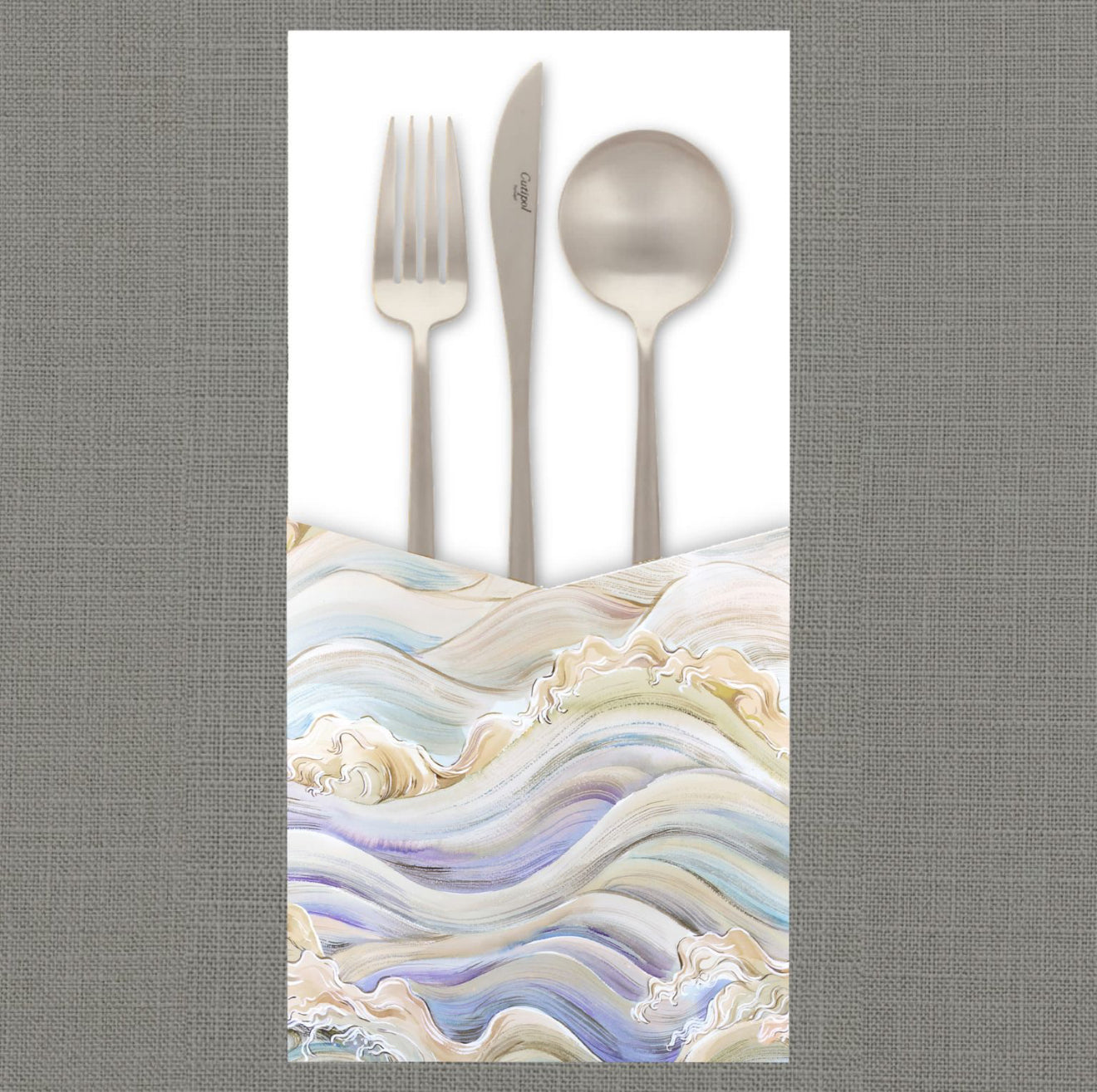 Ocean Waves Cutlery Pouch