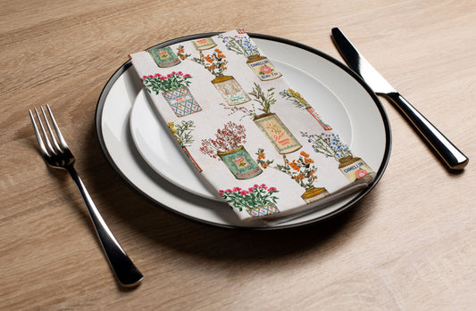 Tin Cans - Printed Guest Towel