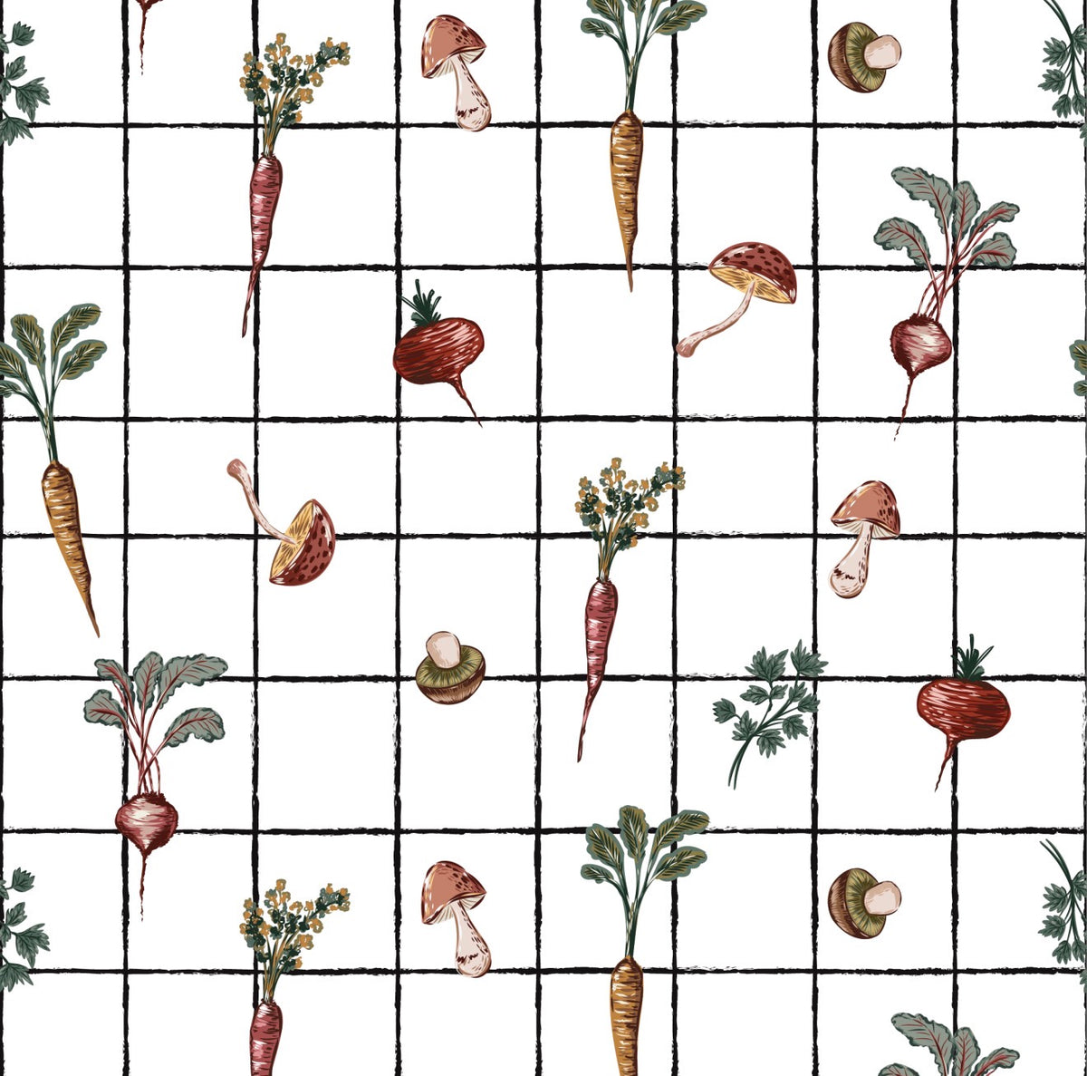 Harvest Grid Cocktail Napkin