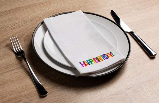 Happy Birthday - Printed Guest Towel