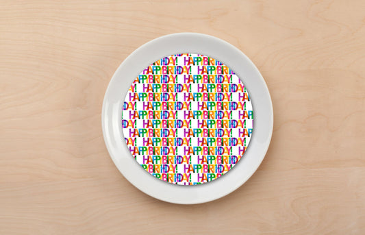 Happy Birthday Plate Accent