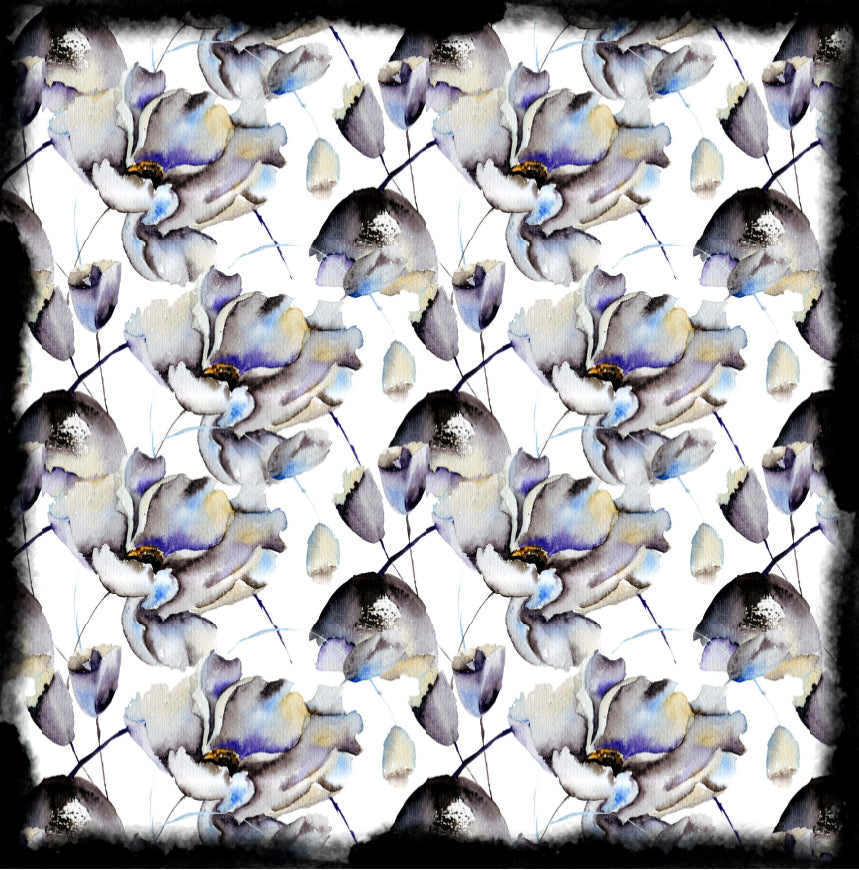 Ink Floral - Charger - (SQUARE)