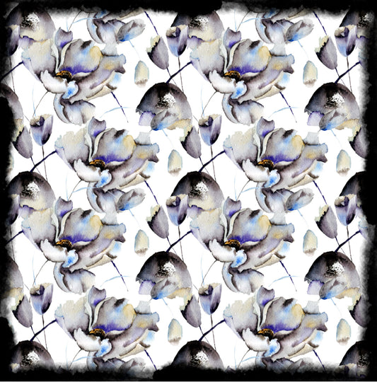 Ink Floral - Charger - (SQUARE)