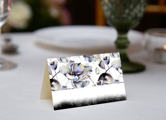 Ink Floral Place Cards