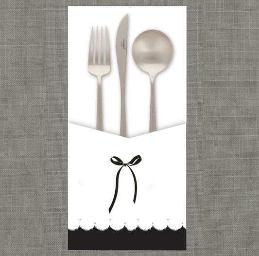 Scalloped Bow Cutlery Pouch